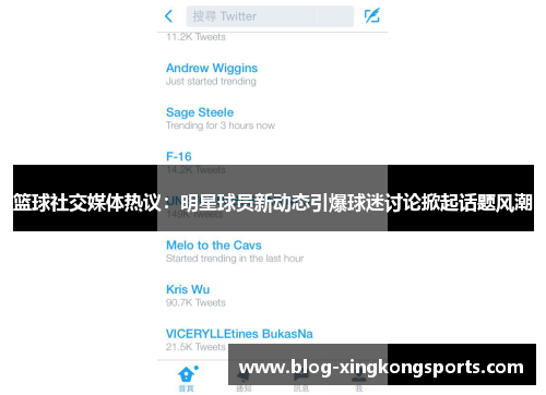 篮球社交媒体热议：明星球员新动态引爆球迷讨论掀起话题风潮