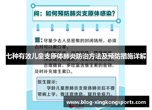 七种有效儿童支原体肺炎防治方法及预防措施详解